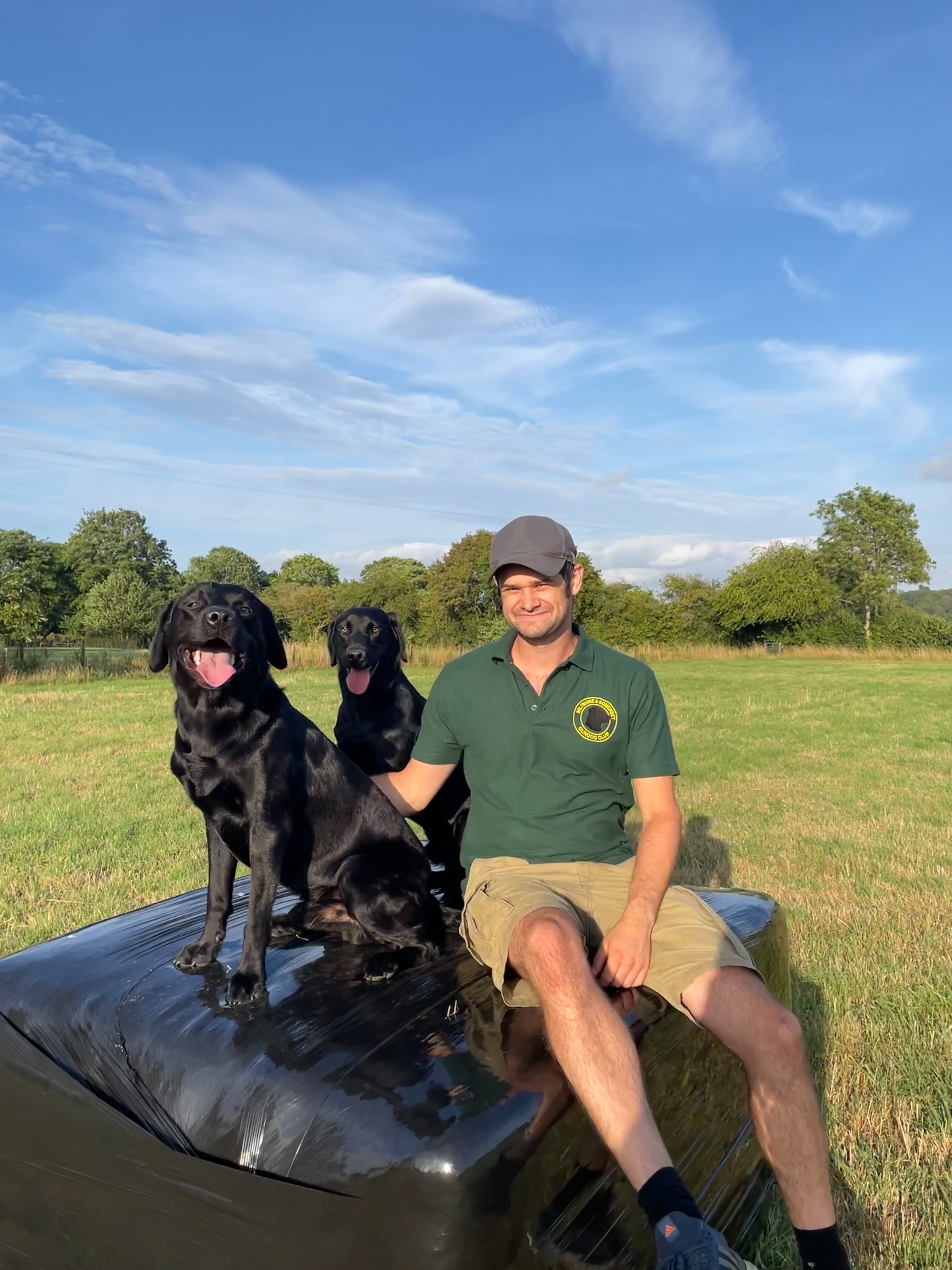 Causeway Gundog Club instructor with gundogs